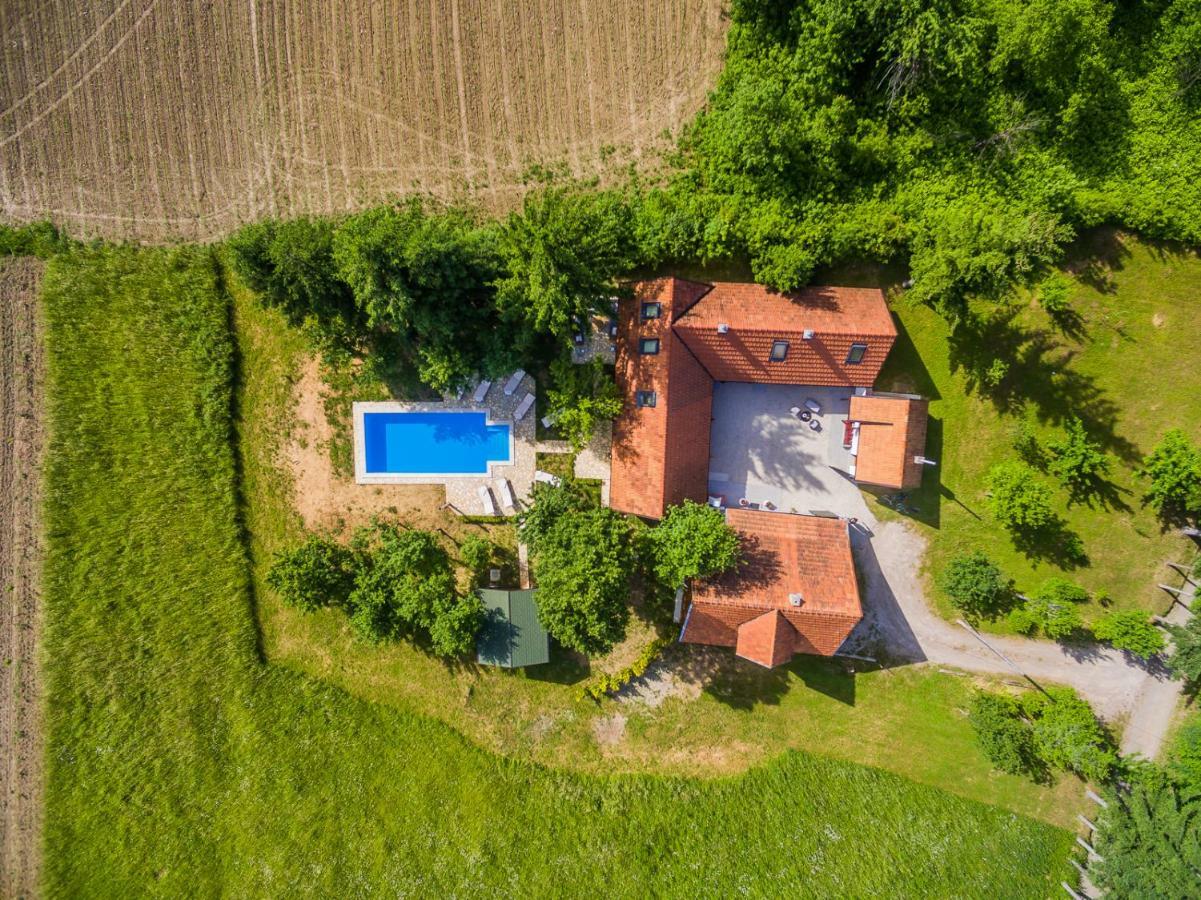 Beautiful Cottage With Heated Pool For 22 Ppl Plaški Exteriör bild